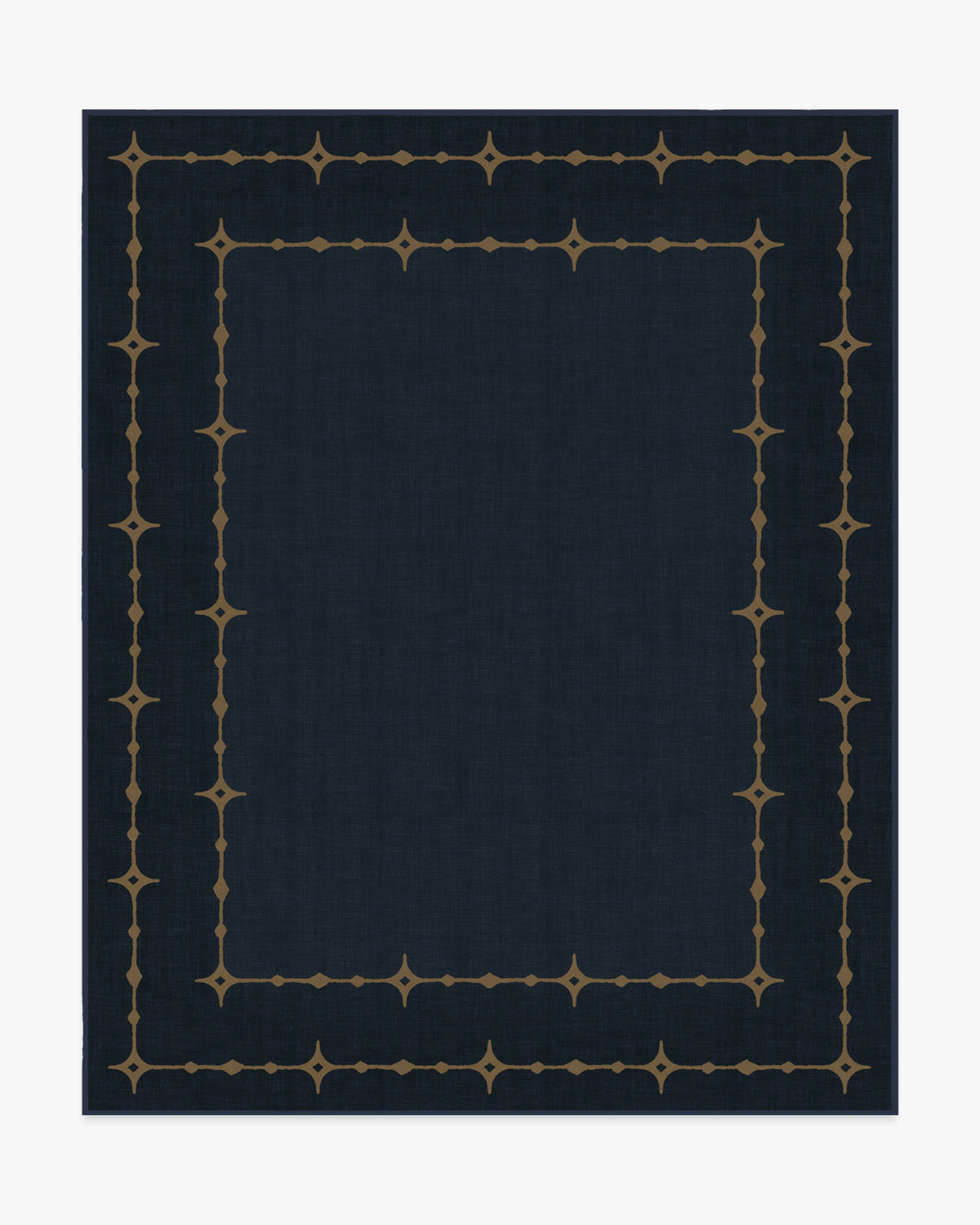 Sparkle Border — Halı, Koyu Lacivert, AREA, beyaz zemin, 8x10