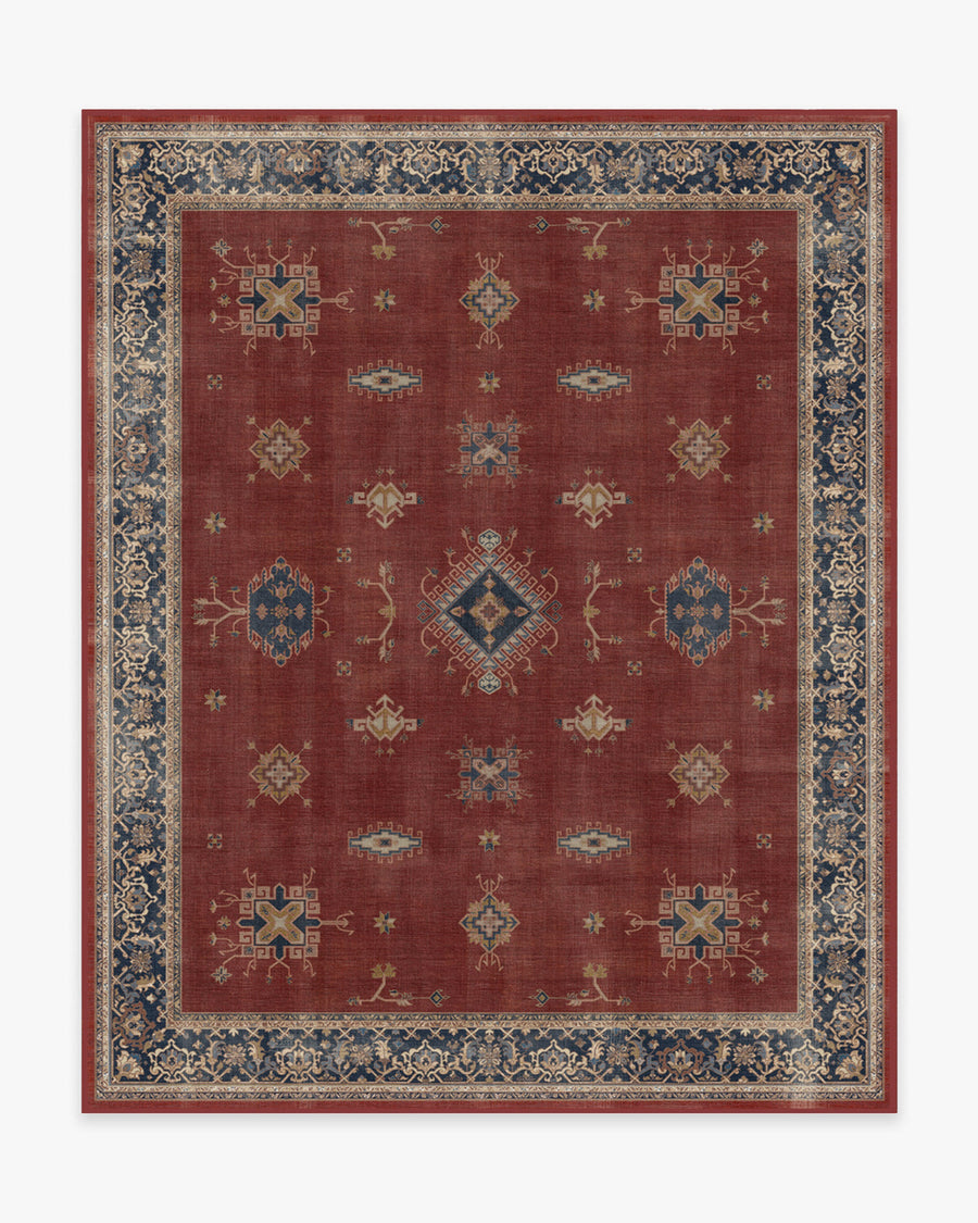 Verena — Halı, Kehribar Kırmızı, AREA, beyaz zemin, 8x10