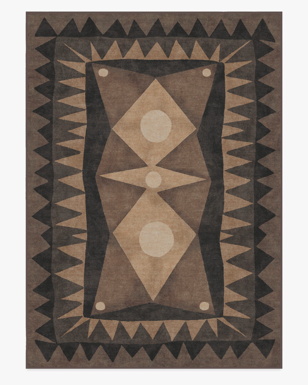 Justina Blakeney Hilma — Halı, Antrasit, AREA, beyaz zemin, 10x14