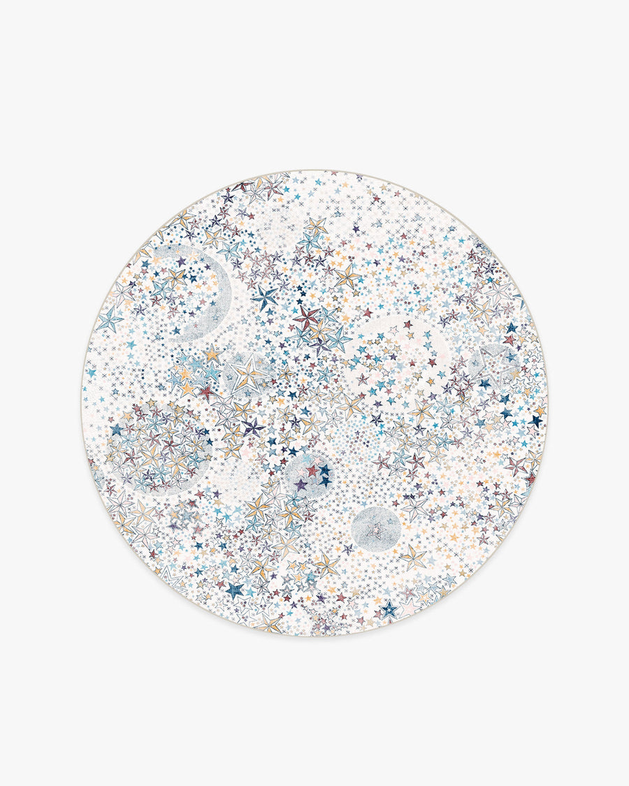 Adelajda Confetti — Halı, Mavi, ROUND, beyaz zemin, 6R