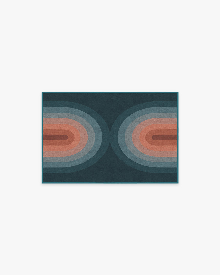 Absida — Halı, Turkuaz, AREA, beyaz zemin, 2x3