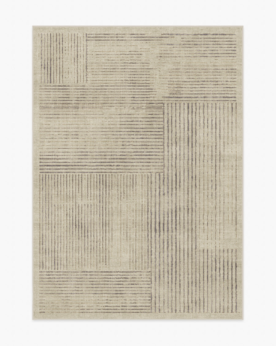 Linear Oasis — Halı, Taş Gri, AREA, beyaz zemin, 5x7