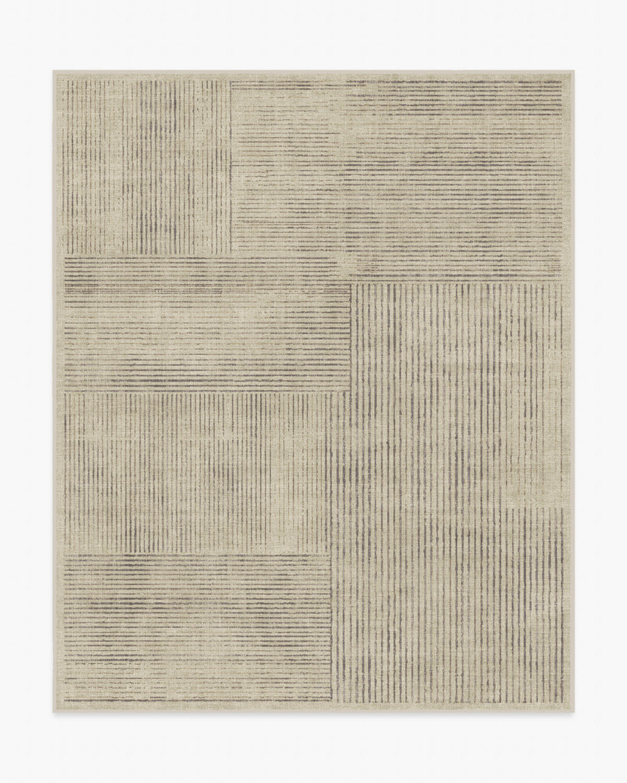 Linear Oasis — Halı, Taş Gri, AREA, beyaz zemin, 8x10