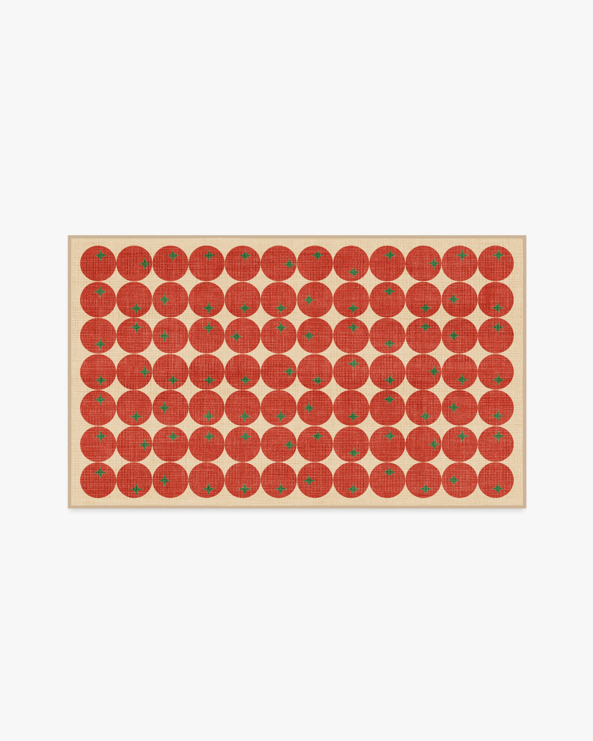 Pomodoro All Over — Halı, Kırmızı, AREA, beyaz zemin, 3x5