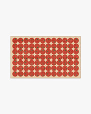 Pomodoro All Over — Halı, Kırmızı, AREA, beyaz zemin, 3x5