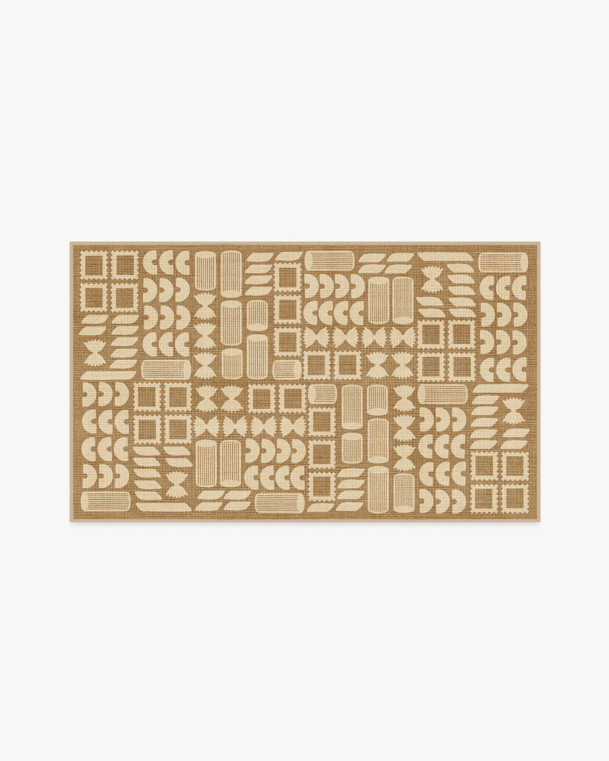 Rugatoni — Halı, Doğal, AREA, beyaz zemin, 3x5