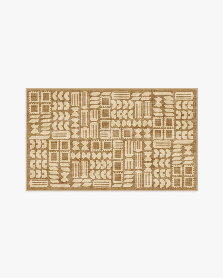 Rugatoni — Halı, Doğal, AREA, beyaz zemin, 3x5