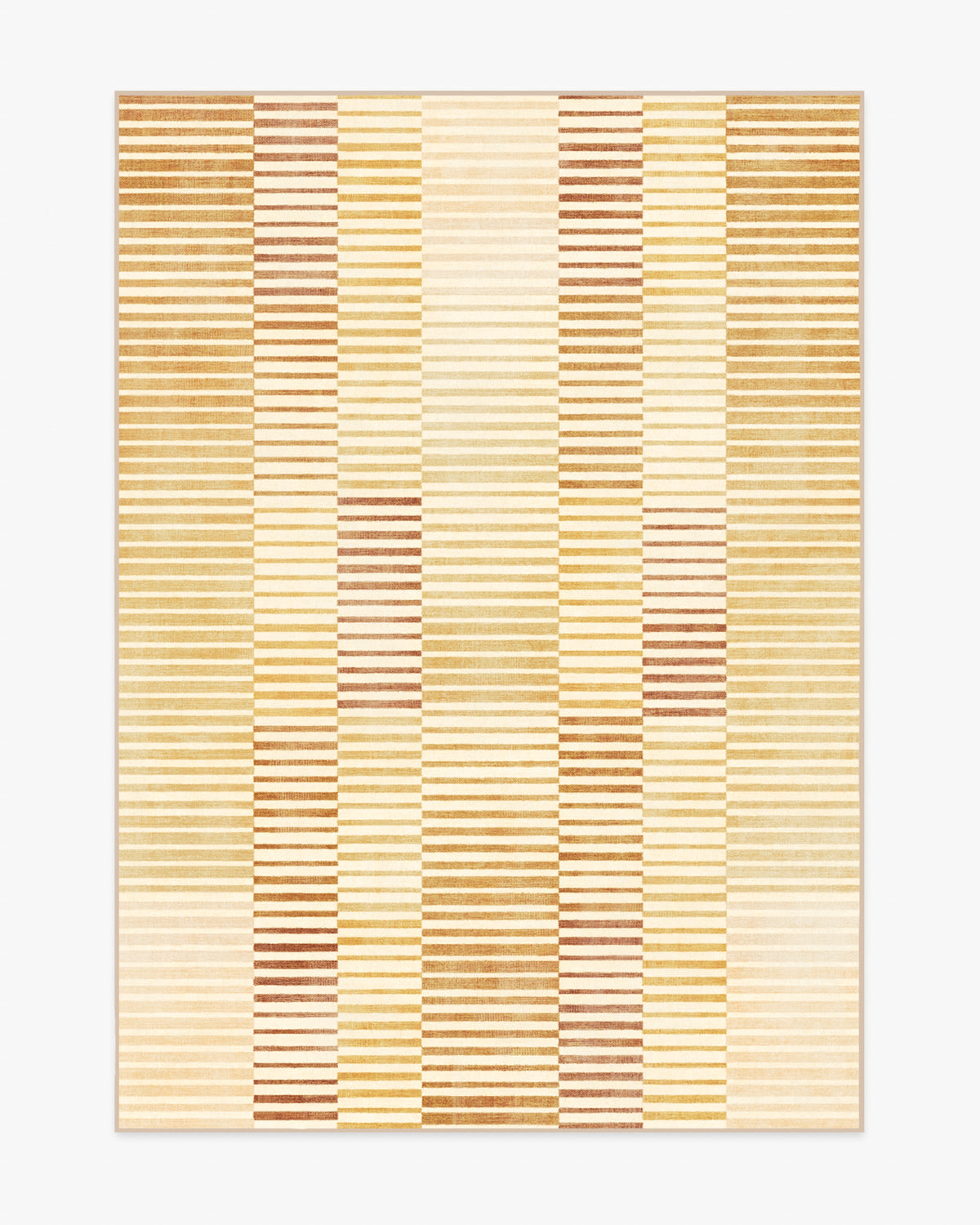 Shadow Stripe — Halı, Altın, AREA, beyaz zemin, 5x7