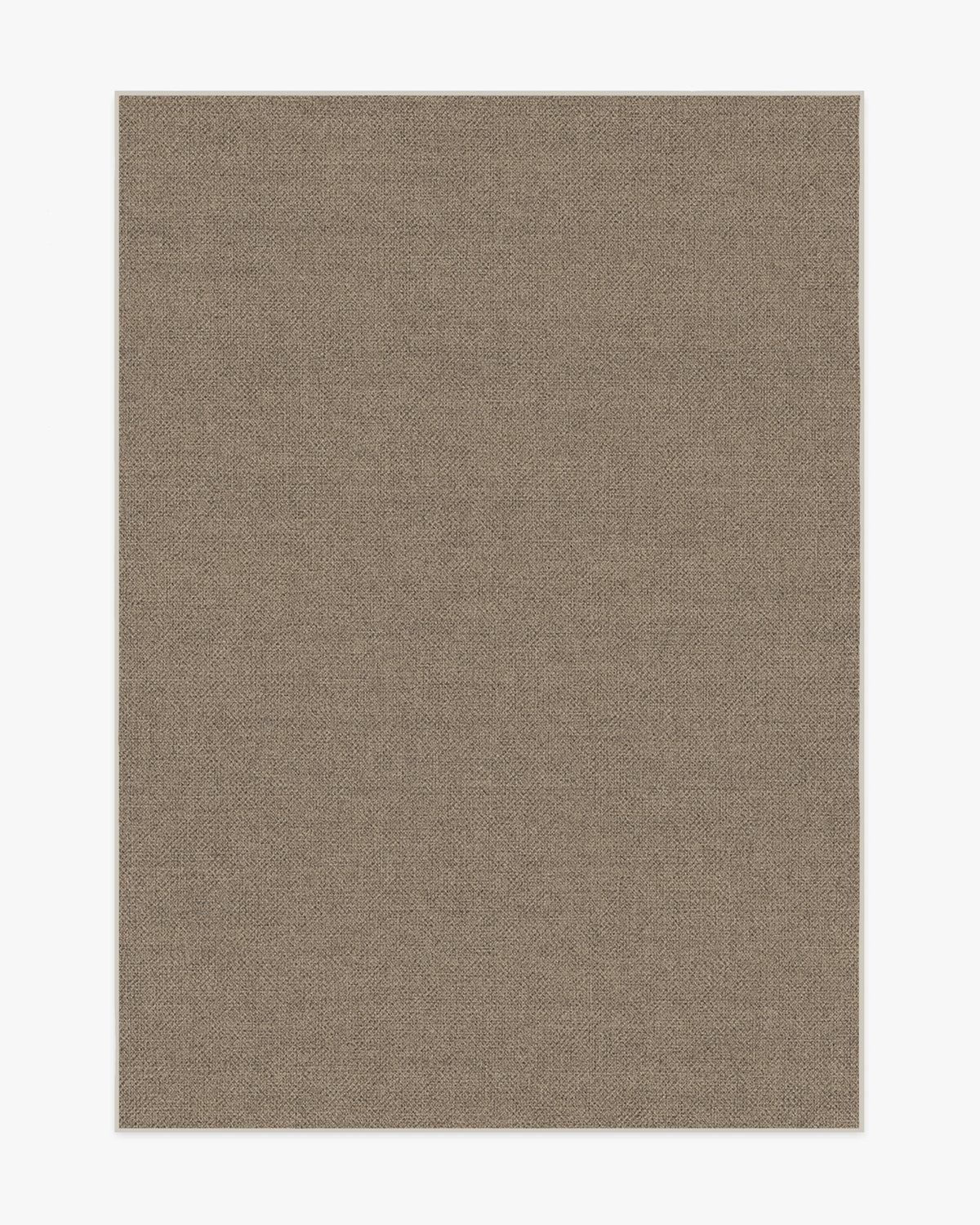 Burlap Solid — Halı, Dove Kahverengi, AREA, beyaz zemin, 5x7