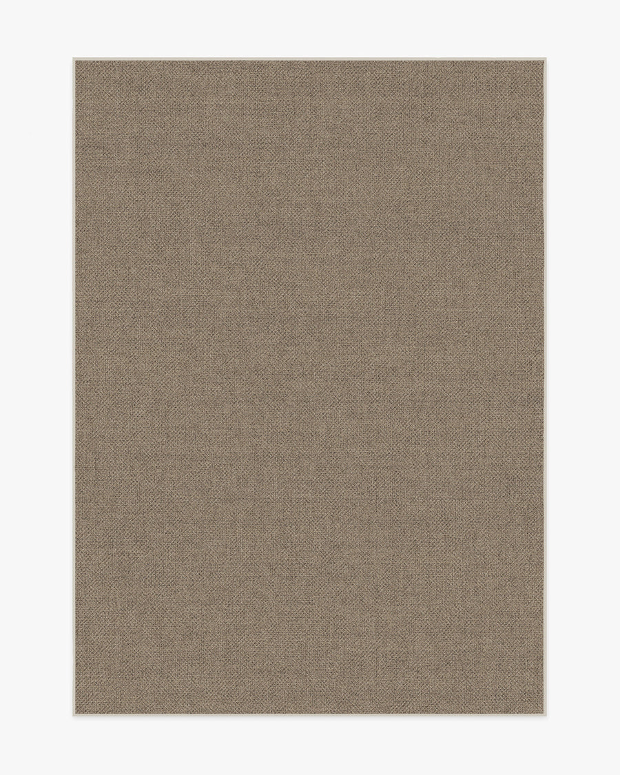 Burlap Solid — Halı, Dove Kahverengi, AREA, beyaz zemin, 5x7