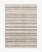 Elio Stripe — Halı, Gri Fildişi, AREA, beyaz zemin, 5x7