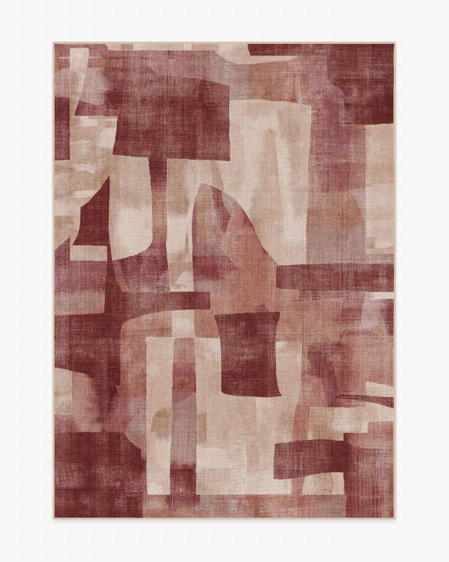 Kasbah — Halı, Kırmızı, AREA, beyaz zemin, 5x7