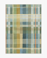 Margot Plaid — Halı, Mavi, AREA, beyaz zemin, 5x7