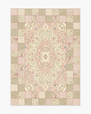 Playful Patchwork — Halı, Pembe, AREA, beyaz zemin, 5x7