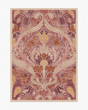 Flourish — Halı, Gül, AREA, beyaz zemin, 5x7