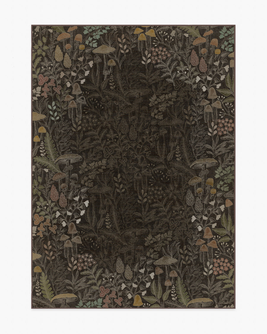 Wildwood — Halı, Kahverengi, AREA, beyaz zemin, 5x7