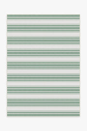 Marina Stripe — Halı, Adaçayı Yeşili, AREA, beyaz zemin, 5x7