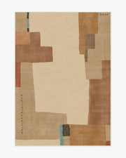 Ananda — Halı, Doğal Pop, AREA, beyaz zemin, 5x7