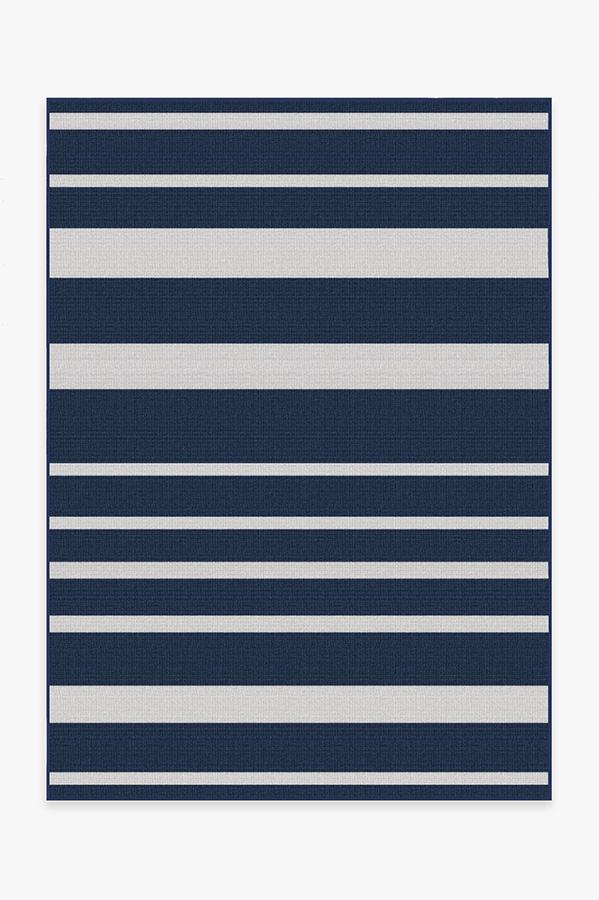 Sailmaker Stripe — Halı, Mavi, AREA, beyaz zemin, 5x7