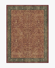 Morris And Co Acorn — Halı, Kehribar Kırmızı, AREA, beyaz zemin, 5x7