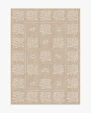 Iona — Halı, Doğal ve Krem, AREA, beyaz zemin, 5x7