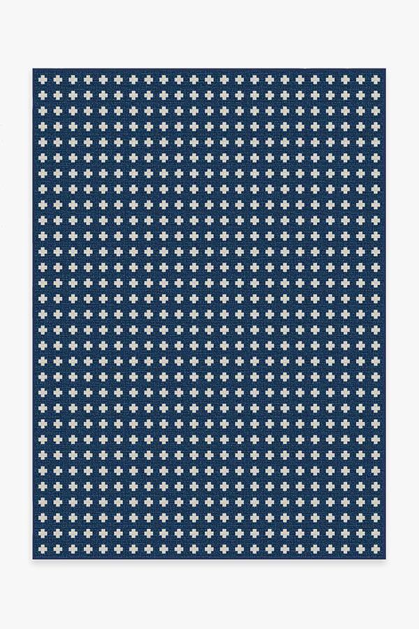 Adde — Halı, Lacivert, AREA, beyaz zemin, 5x7