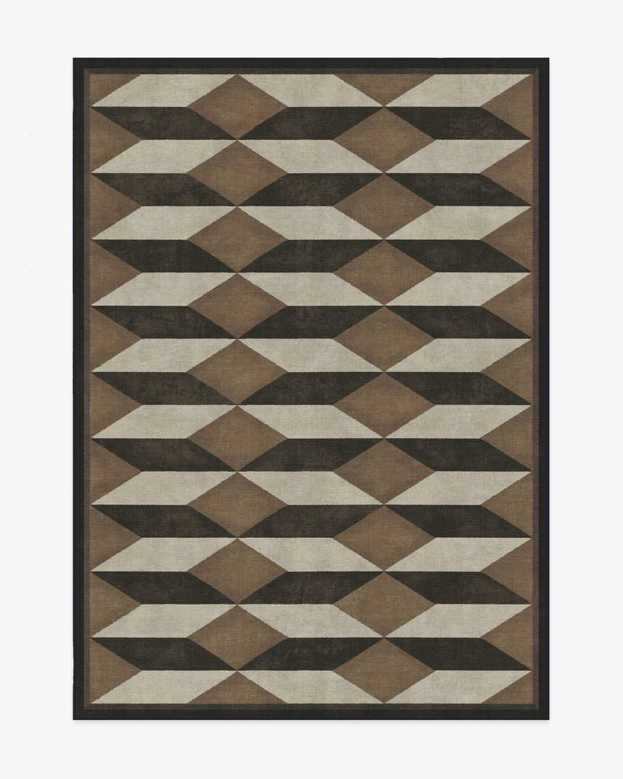 Oak — Halı, Siyah Deve Tüyü, AREA, beyaz zemin, 5x7