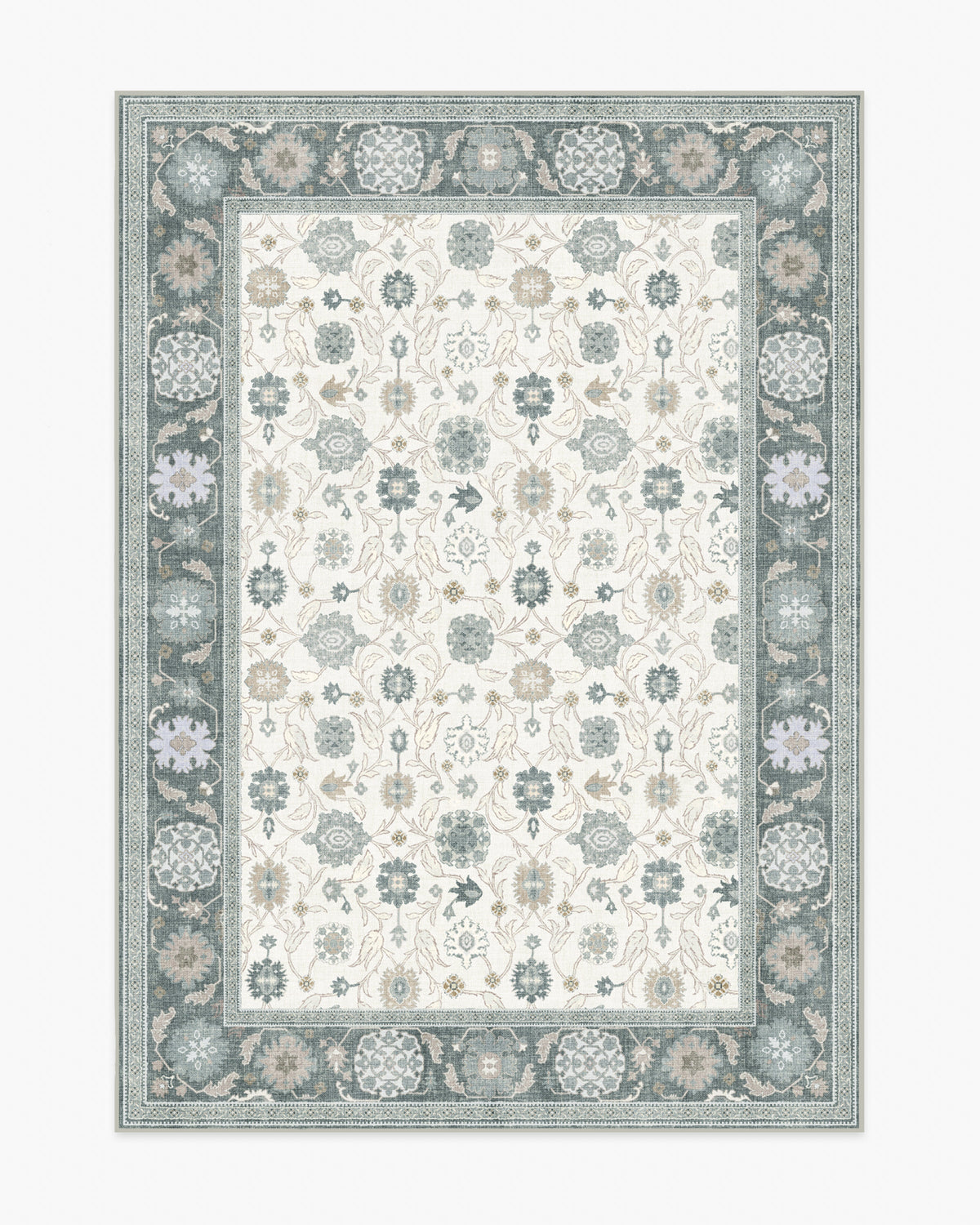 Pasha — Halı, Gri, AREA, beyaz zemin, 5x7