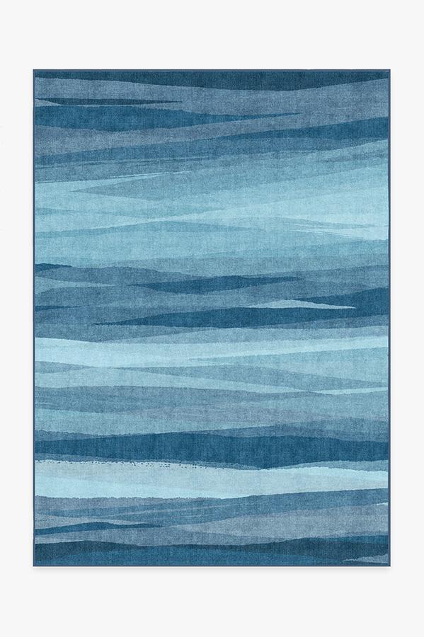 Meridian — Halı, Mavi, AREA, beyaz zemin, 5x7