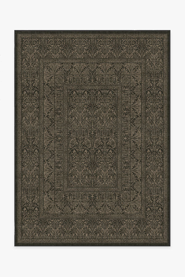 Morris And Co Bluebell — Halı, Yumuşak Siyah, AREA, beyaz zemin, 5x7
