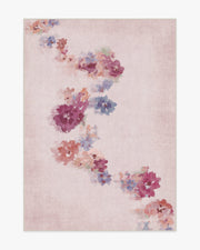 Clara — Halı, Soft Gül, AREA, beyaz zemin, 5x7