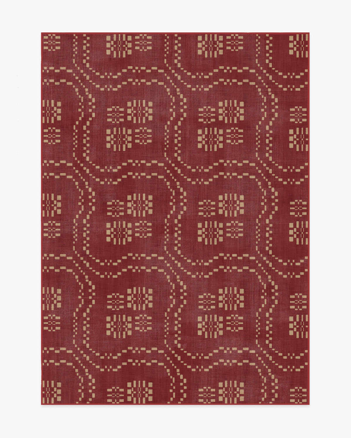 Arlen — Halı, Kehribar Kırmızı, AREA, beyaz zemin, 5x7