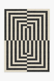 Op Art — Halı, Antrasit, AREA, beyaz zemin, 5x7
