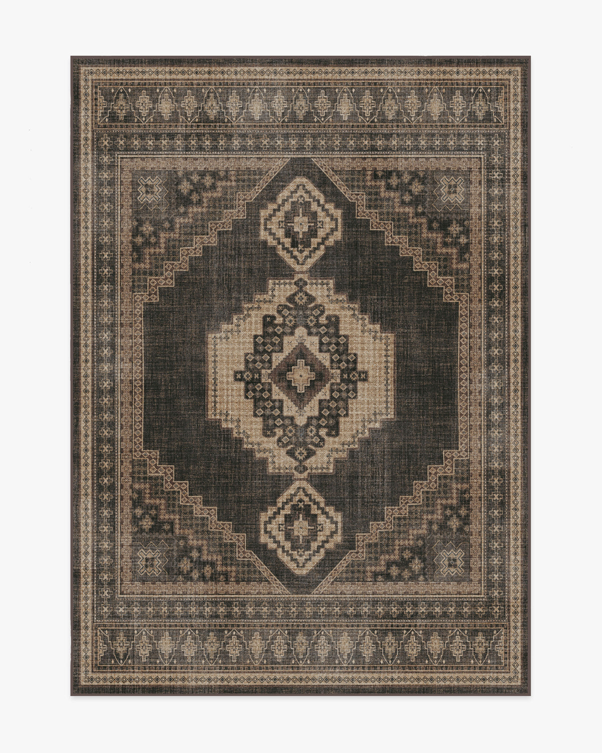 Rayne — Halı, Antrasit Taba, AREA, beyaz zemin, 5x7