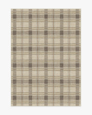 Piper Plaid — Halı, Nötr, AREA, beyaz zemin, 5x7