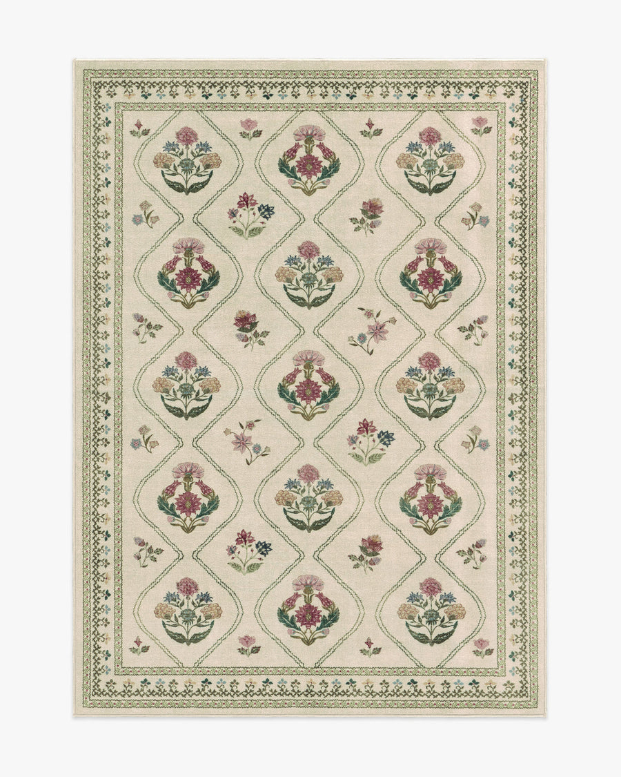 Olivia — Halı, Krem, AREA, beyaz zemin, 5x7