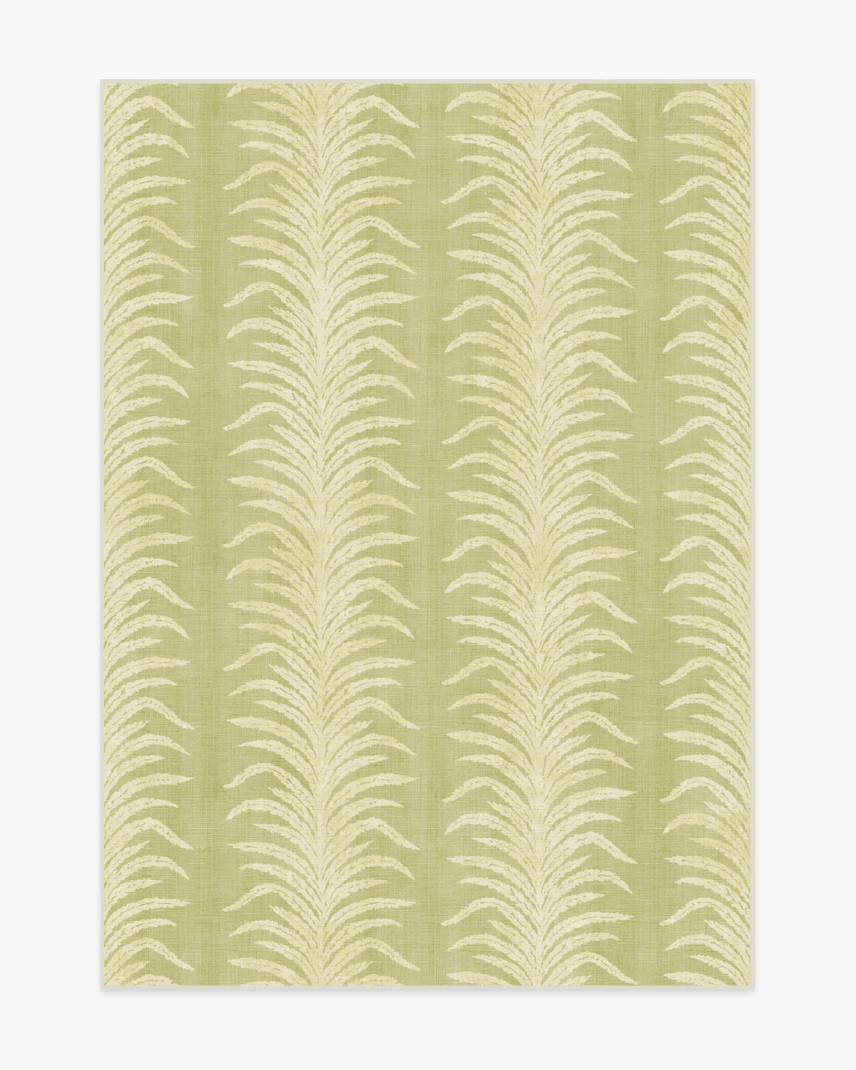 Tree Fern Matcha — Halı, Yeşil, AREA, beyaz zemin, 5x7