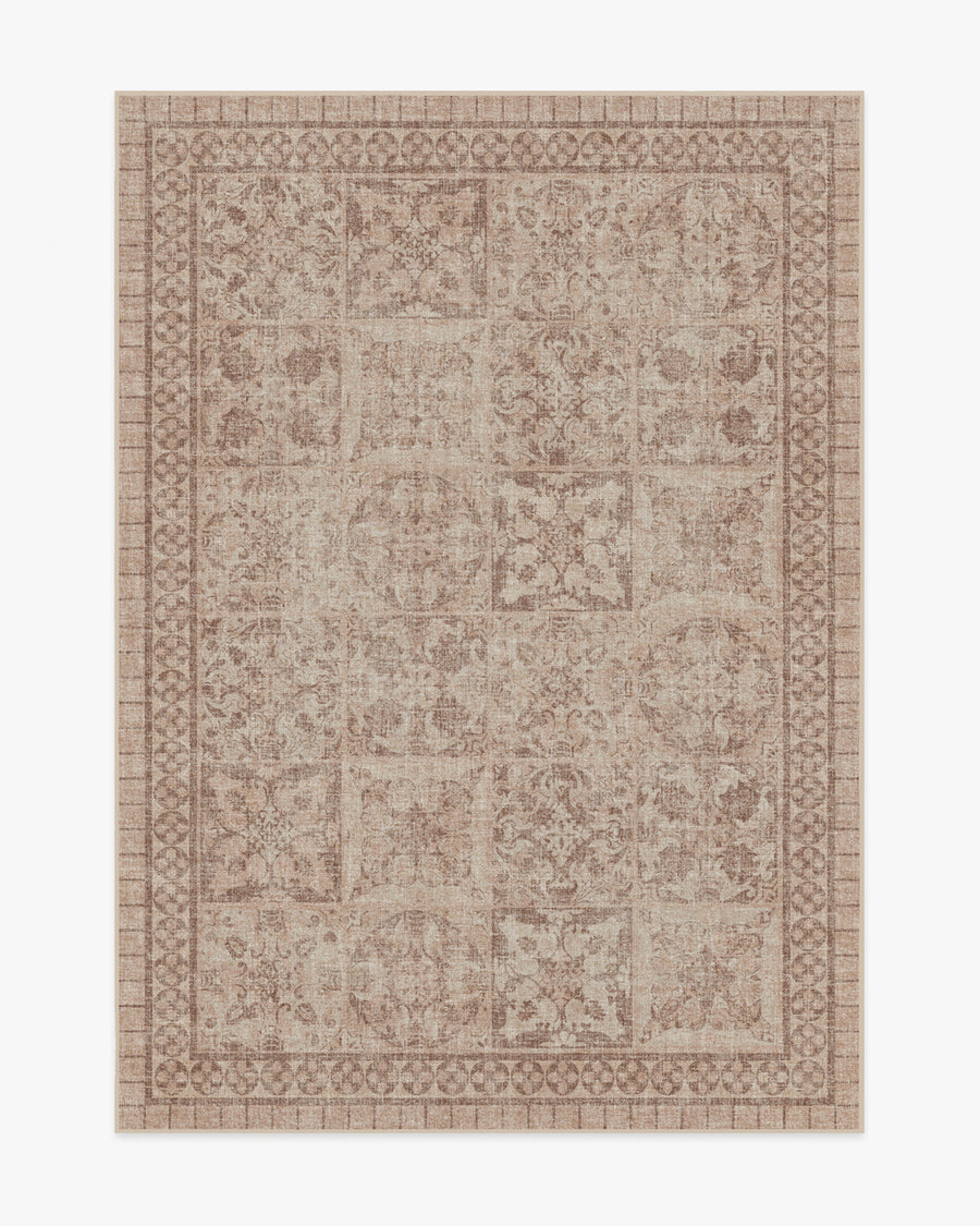 Astoria — Halı, Gül Altın, AREA, beyaz zemin, 5x7