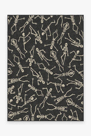 Bone Dance — Halı, Siyah, AREA, beyaz zemin, 5x7