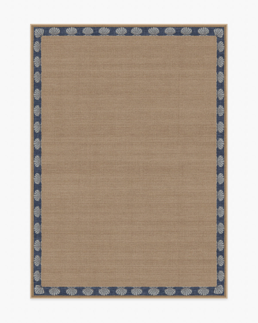 Shelley — Halı, Arduvaz Mavi ve Doğal, AREA, beyaz zemin, 5x7