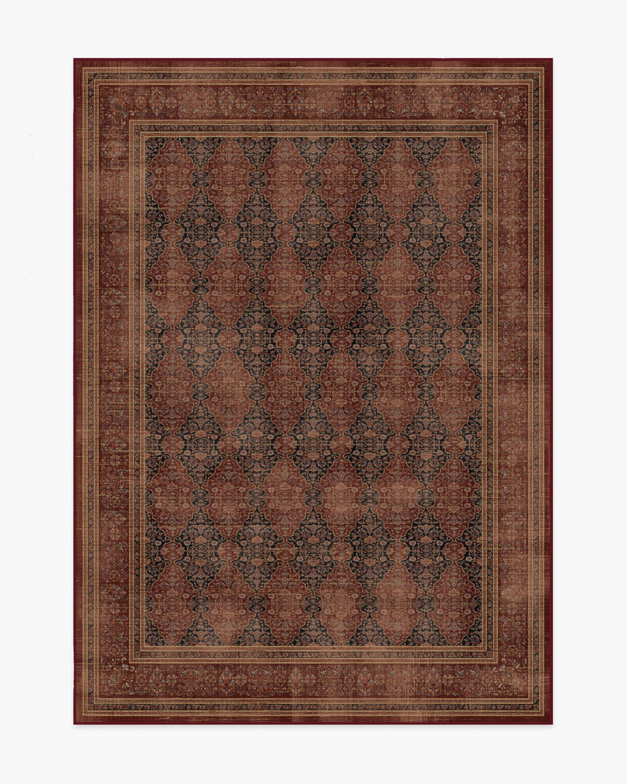 Vesper — Halı, Kehribar Kırmızı, AREA, beyaz zemin, 5x7