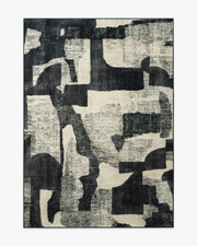 Riven — Halı, Antrasit Krem, AREA, beyaz zemin, 5x7