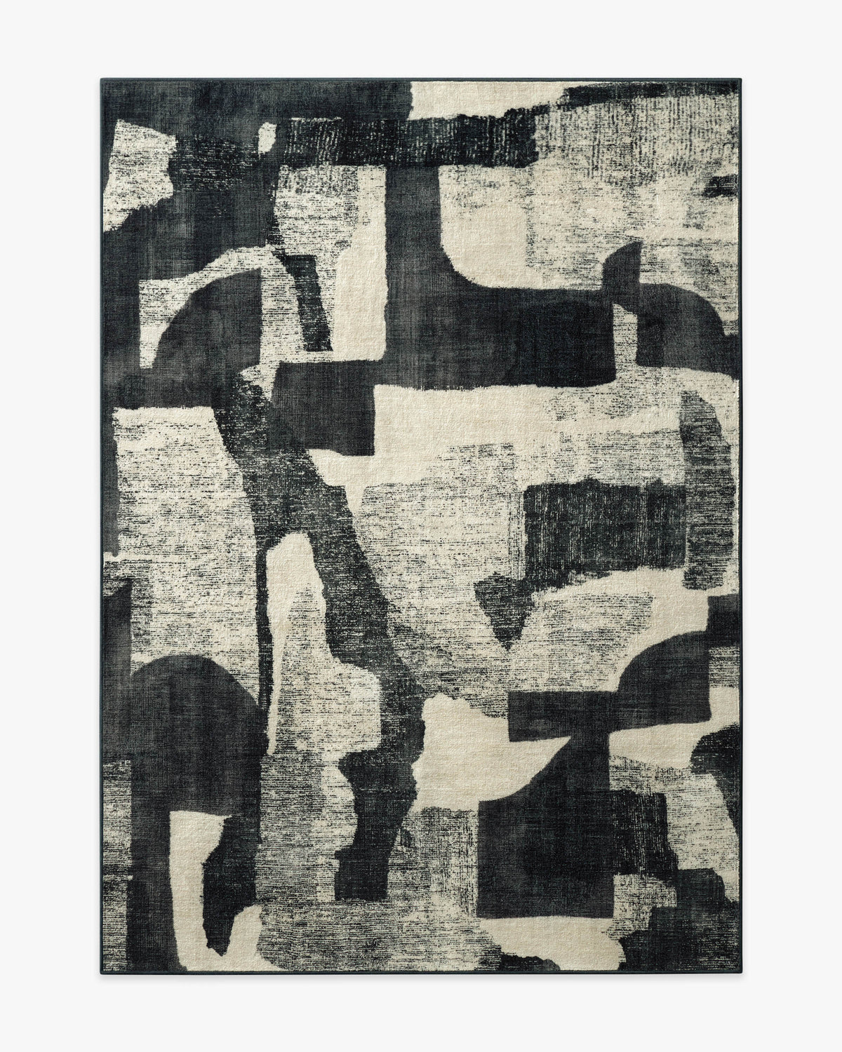 Riven — Halı, Antrasit Krem, AREA, beyaz zemin, 5x7