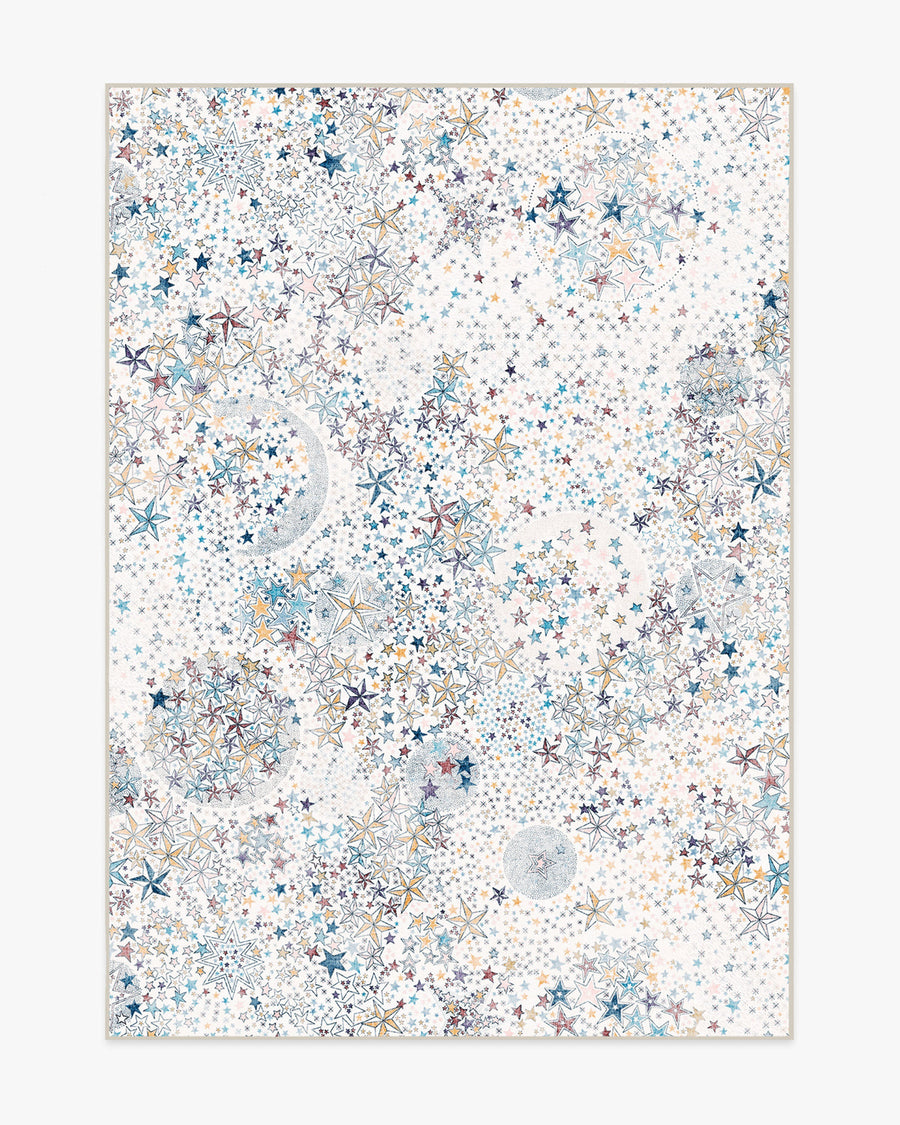 Adelajda Confetti — Halı, Mavi, AREA, beyaz zemin, 5x7