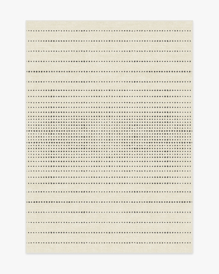 Array — Halı, Siyah Fildişi, AREA, beyaz zemin, 5x7