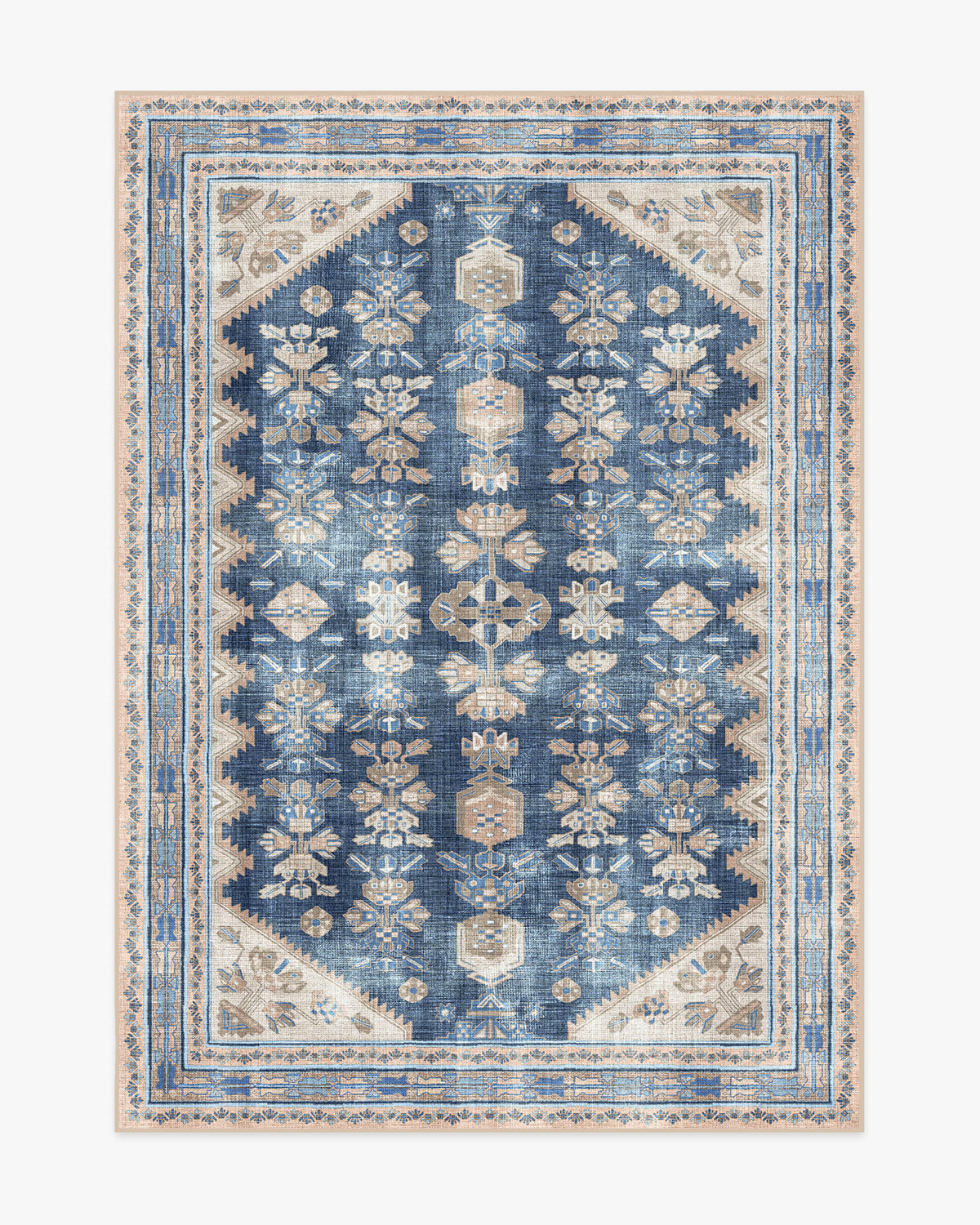 Pradera — Halı, Lacivert, AREA, beyaz zemin, 5x7