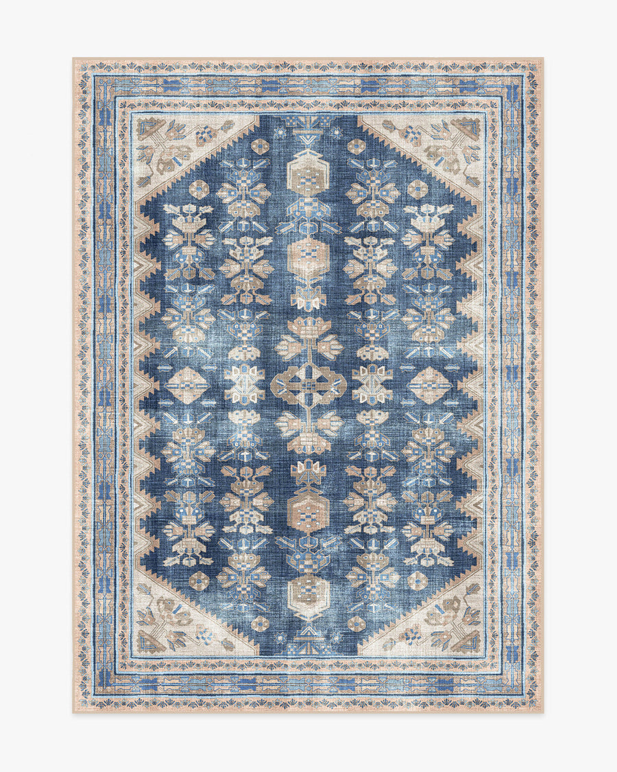 Pradera — Halı, Lacivert, AREA, beyaz zemin, 5x7