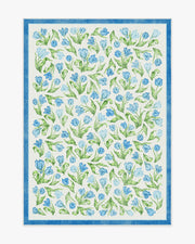 Garden Party — Halı, Mavi, AREA, beyaz zemin, 5x7