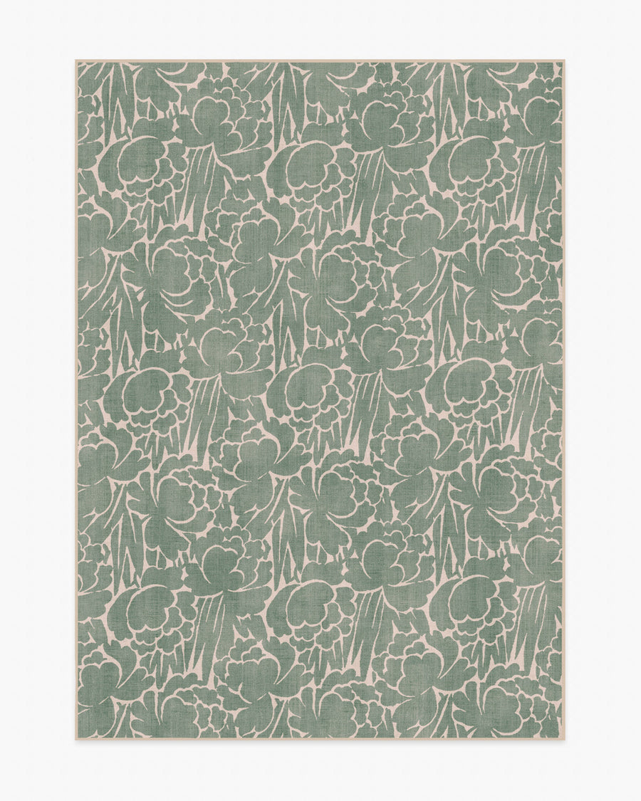 Corrine — Halı, Adaçayı Yeşili, AREA, beyaz zemin, 5x7