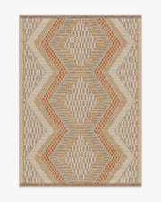 Justina Blakeney Etta — Halı, Doğal Terra, AREA, beyaz zemin, 5x7